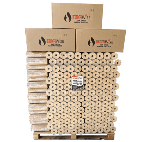 Kiln Dried Birch Briquettes 96 pack