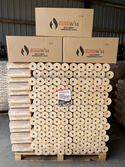 Kiln Dried Birch Briquettes 96 pack